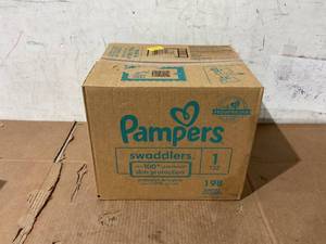 lot 226 image: Pampers Swaddlers Diapers, Size 1, 198 Count
