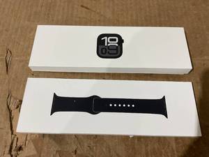 lot 11 image: Apple Watch Series 10 GPS 42mm Jet Black Aluminum Case MWWE3LWA