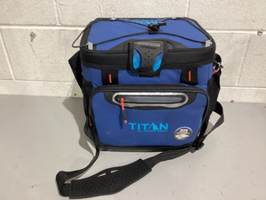 lot 501 image: Titan by Arctic Zone 12 Can 10 qt Zipperless Soft Side Cooler, Ocean Blue
