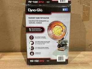 lot 423 image: Dyna-Glo TT15000M 15,000 BTU Propane Tank Top Portable Heater