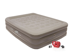 lot 135 image: Coleman 18in Raised Air Mattress, with Rechargeable Pump, Queen