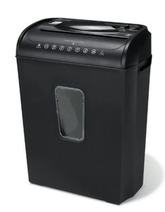 lot 141 image: PenGear 6-Sheet Cross-cut PaperCredit Card Shredder with 3.7 Gallon Bin, Black,Home and Office Use