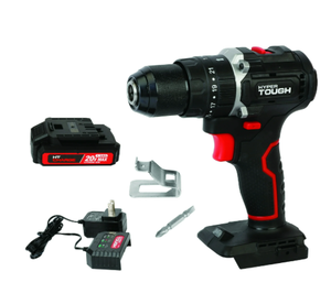 lot 144 image: Hyper Tough 20V Max Brushless 2-Speed Cordless Hammer Drill with 1.5Ah Lithium-Ion Battery and Charger
