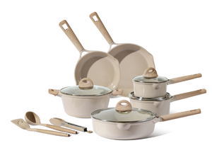 lot 98 image: 13PCS Carote Ceramic Pans and Pots Set, Industion Kitchen Non-Stick Cookware Sets