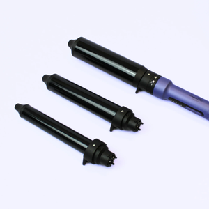 lot 235 image: Danielle Creations Triple Threat Ceramic Curling Wand - 1.50, 1.25, & 1 Barrels