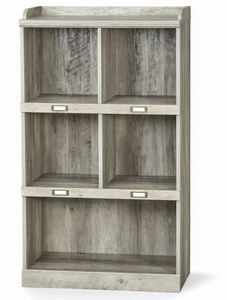 lot 534 image: Better Homes & Gardens Modern Farmhouse 5-Cube Organizer Bookcase with Name Plates