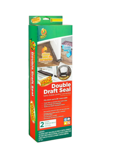 lot 428 image: LOT OF 5 Duck Brand Dark Gray Foam Double Draft Door Seal