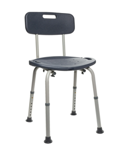 lot 538 image: Equate Bath Chair and Shower Chair with Back - Seat for Elderly, Handicap, Disabled, 350lbs, Black