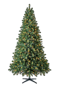 lot 548 image: 7 ft Pre-Lit Duncan Fir Artificial Christmas Tree, Clear LED Lights, by Holiday Time