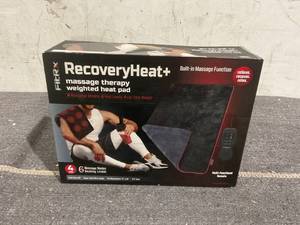 lot 184 image: FitRx Recovery Heat Plus Weighted Heating Pad, 4lbs. Weighted Electric Heating Pad for Back Pain Relief