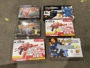 lot 192 image: LOT OF 6 Splatball Guns