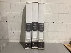 lot 489 image: Better Homes & Gardens 2 Cordless Faux Wood Horizontal Blinds, White, 33 W x 64 L