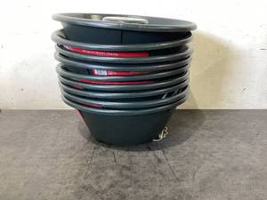 lot 651 image: LOT OF 9 Fresh-Cut Christmas Tree Stand up to 7.5 ft and 5 in Diameter, Black, by Holiday Time