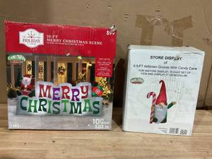 lot 438 image: LOT OF 2 Christmas Inflatables