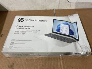 lot 19 image: HP 15.6 Inch Windows Laptop Intel Processor N200 4GB RAM 128