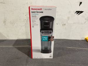 lot 203 image: Honeywell 1.7 gal 500 sq ft Top Fill Cool Moisture Tower Humidifier with Humidistat Black