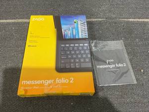 lot 210 image: ZAGG - Messenger Folio 2 - Tablet Keyboard & Case for 10.2-inch iPad 10.5-inch iPadAir 3