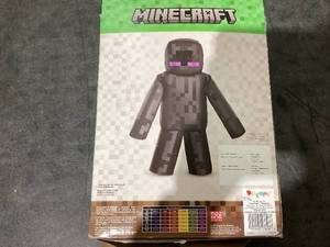 lot 652 image: Disguise Boys Minecraft Inflatable Enderman Costume - One Size Fits Most