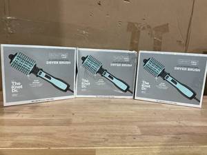 lot 476 image: LOT OF 3 InfinitiPro by Conair The Knot Dr. All-in-One Medium Oval Dryer Hot Air Brush
