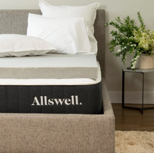 lot 649 image: Allswell 3 Sleep Cool Memory Foam Mattress Topper Infused with Graphite, Queen