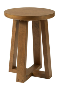 lot 654 image: Better Homes & Gardens Ezra End Table, Light Honey Finish