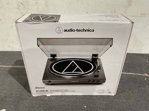 lot 330 image: Audio-Technica AT-LPGO-BT Fully Automatic Wireless Bluetooth Belt-Drive Turntable with Dust Cover