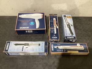 lot 685 image: LOT OF 5 Conair Hair Tools