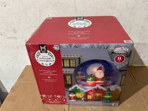 Members Mark 9' Pre-Lit Inflatable Snowglobe Christmas Decoration
