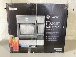 lot 70 image: GE Profile Opal Nugget Ice Maker  Side Tank, Countertop Icemaker, Stainless Steel, 24lbs