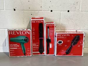 lot 598 image: LOT OF 4 Revlon Hair Tools