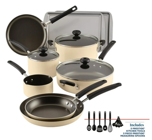 lot 80 image: LOT OF 2 22PCS Farberware Easy Clean Nonstick Aluminum Cookware Set