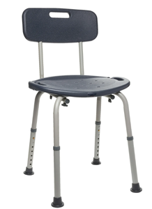 lot 220 image: Equate Bath Chair and Shower Chair with Back - Seat for Elderly, Handicap, Disabled, 350lbs