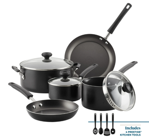 lot 277 image: 12PCS Farberware Easy Clean Nonstick Pots and PansCookware Set