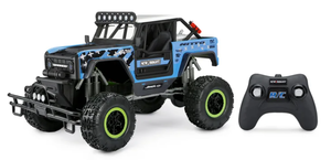 lot 589 image: New Bright (18) Ford Brocky Bronco Battery Remote Controlled Blue Truck, 60848WU-B Child