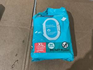 lot 296 image: LOT OF 10 Assurance Premium Disposable Washcloth Wipes, XL