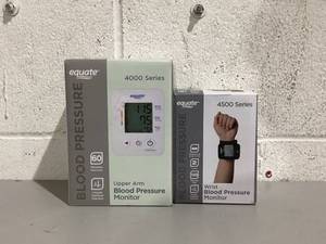 lot 600 image: LOT OF 2 Equate Blood Pressure Monitors