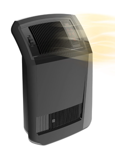lot 318 image: Lasko 1500W Cyclonic Ceramic Console Electric Space Heater with Timer, CC24925, Black