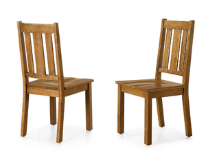lot 669 image: Better Homes and Gardens Bankston Dining Chair, Set of 2, Honey