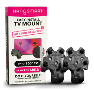 lot 322 image: HangSmart NO STUD TV Mount  Holds up to 150LBS and up to 100 TV