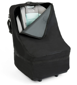 lot 352 image: J.L. Childress Wheelie Car Seat Travel Bag and Carrier with Wheels, Black
