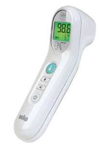 lot 696 image: Braun No Touch 3-in-1 Digital Thermometer, Suitable for All Ages, BNT100US