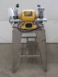 lot 37 image: DEWALT BENCH GRINDER