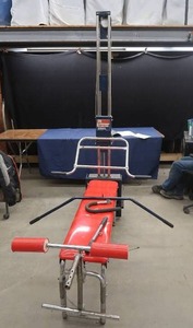 lot 93 image: GYMPAC 2500 WEIGHT BENCH ANDMULTI FUNCTION CABLE SYSTEM