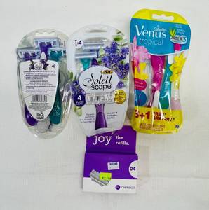 lot 43 image: 2x Bic Soleil Scape & Venus Tropical & Joy Refills