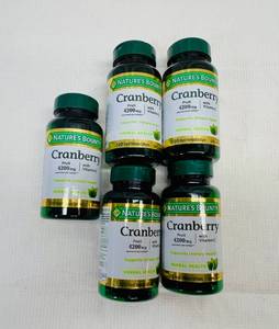 lot 46 image: 5x Nature Bounty Cranberry Supplements