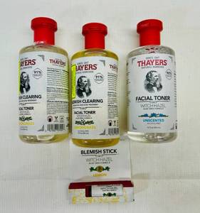 lot 56 image: Thayers Witch Hazel Aloe Vera Formula Facial Toner, Blemish Clearing & Blemish Stick