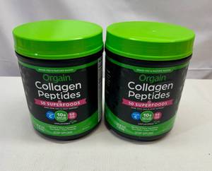 lot 57 image: 2x 16oz Orgain Collagen Peptides