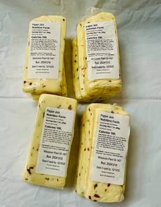 lot 126 image: 4x Wisconsin Pepper Jack Cheese-avg wt 1.00lb 122025