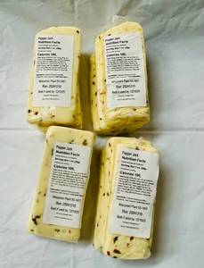 lot 131 image: 4x Wisconsin Pepper Jack Cheese-avg wt 1.00lb 122025