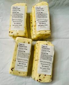 lot 132 image: 4x Wisconsin Pepper Jack Cheese-avg wt 1.00lb 122025